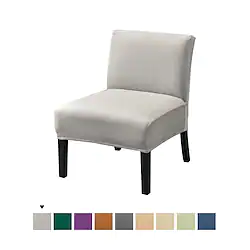 Armless Accent Chair Cover Stretch Armchair Sofa Cover for Living Room Velvet Chair Slipcover Furniture Protector with Elastic Bottom, Machine Washable Lightinthebox