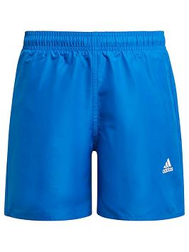 adidas Boys Badge Of Sport Swim Shorts - Dark Blue, Dark Blue, Size 5-6 Years