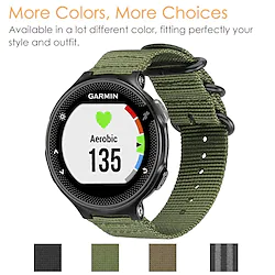 Watch Band Compatible with Garmin Forerunner 235/220/230/620/630/735XT/Approach S20/S6/S5 Premium Woven Nylon Adjustable Replacement Strap with Double Ring Lightinthebox