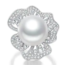 Wedding Ring Wedding Vintage Style Silver S925 Sterling Silver Precious Luxury Elegant 1PC Freshwater Pearl Lightinthebox