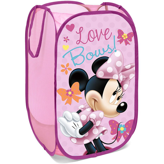 Superdiver Disney Pop-Up Laundry Basket Toy Box Storage Box Clothes Box for Children (Minnie Mouse)