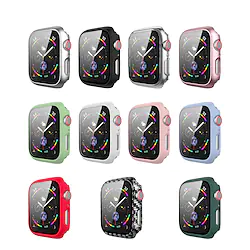 For Apple iWatch Apple Watch Series 7 / SE / 6/5/4/3/2/1 Tempered Glass Scratch-Proof Screen Protector PC Smart Watch Case 38mm 40mm 41mm 42mm 44mm 45mm Lightinthebox