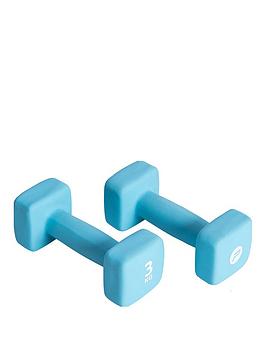 Pure2Improve Pair Of Neoprene Coated Dumbbells - 3Kg