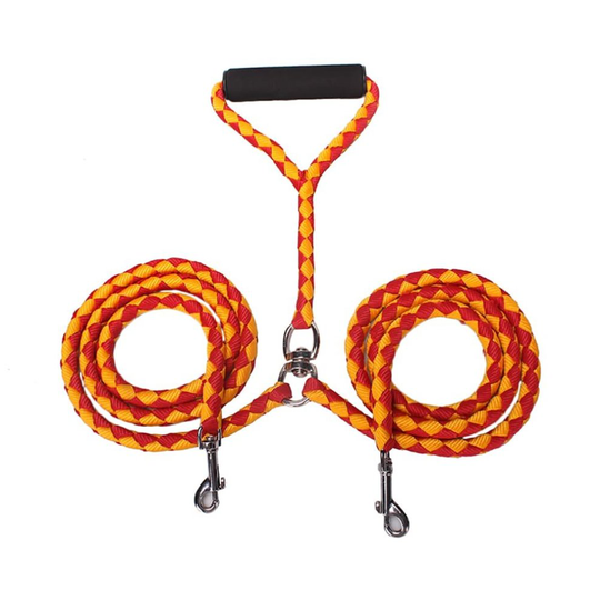 ADOGO Dog Lead No-Tangle Double Dog Leash for Walking and Traning 2 Dogs
