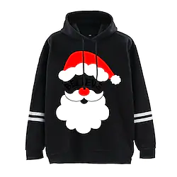 Inspired by Christmas Santa Claus Hoodie Cartoon Manga Anime Graphic Hoodie For Men's Women's Unisex Adults' Hot Stamping 100% Polyester Casual Daily Lightinthebox