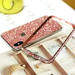 Glitter Rhinestone Case For Apple iPhone 14 Pro Max 13 12 11 iPhone SE 2022 2020 X XR XS Max 8 7 Plus Sparkle Diamond Bumper Back Cover Metal Shockproof Lightinthebox