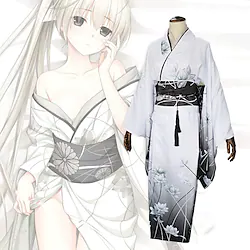 Inspired by Yosuga no Sora Kasugano Sora Anime Cosplay Costumes Japanese Cosplay Suits Kimono Leotard / Onesie Corsets Bow For Women's / Headwear / Sash / Ribbon / Headwear / Sash / Ribbon Lightinthebox