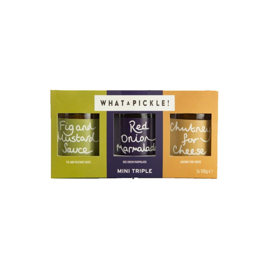 What a Pickle! Mini Triple Vegan Marmalade, Mustard & Chutney Gift Box