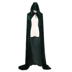 Game of Thrones Witch Vampire Cape Cosplay Costume Cloak Party Costume Costume Adults' Men's Christmas Halloween Festival / Holiday Satin Velvet Purple / Dark Green / Red Men's Women's Easy Carnival Lightinthebox