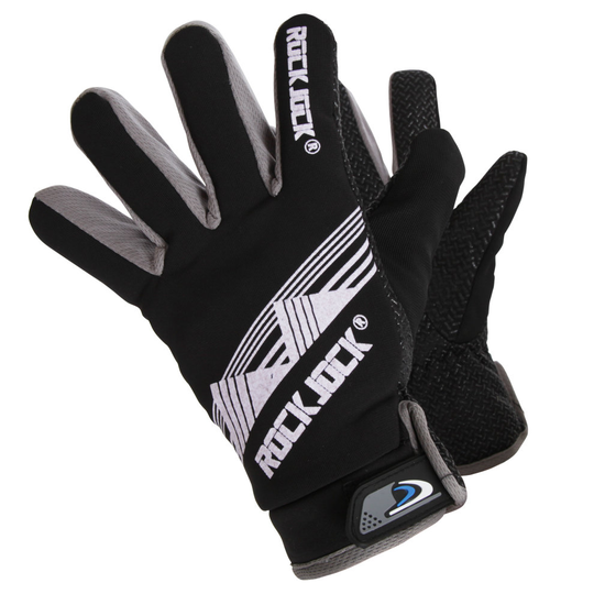 (One Size, Black/Grey) RockJock Mens Thermal Grip Gloves