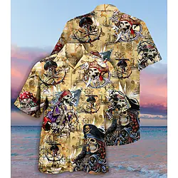 Inspired by Easter Costume Pirate Cartoon Manga Hawaii Shirts Anime Harajuku Graphic Kawaii Shirt For Men's Women's Unisex Adults' 3D Print Polyster Lightinthebox