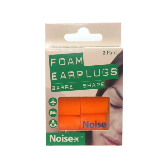 Noise-X Foam Barrel Shape Earplugs 2 Pairs