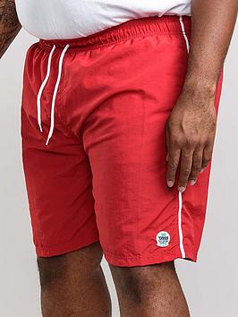 D555 Yarrow Full Length Swim Short - Red, Red, Size 5Xl, Men