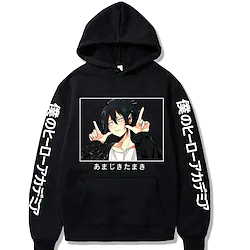 Inspired by My Hero Academia Hoodie Cartoon Manga Anime Front Pocket Graphic Hoodie For Men's Women's Unisex Adults' Hot Stamping 100% Polyester Lightinthebox