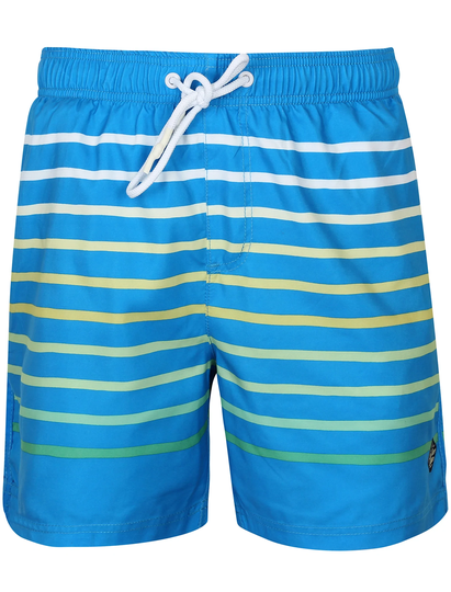 Swim Shorts Freemason Ombre Striped Swim Shorts in Swedish Blue - South Shore / L - Tokyo Laundry