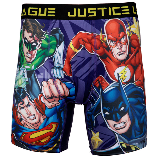 (Small (28-30), Multicoloured) DC Comics Justice League Super-Heroes Boxer Briefs