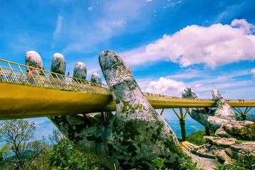 Chan May Shore Tour to GOLDEN HAND BRIDGE & BANA HILL Car Service