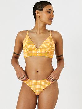 Accessorize Orange Gingham Ruched Pant