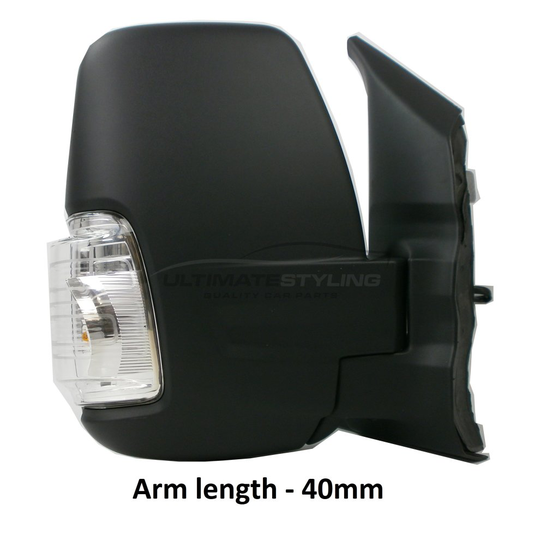Ford Transit Mk8 Van 2014- Electric Power Folding Short Arm Mirror Drivers Side