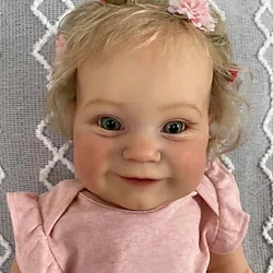 24 inch Reborn Doll Reborn Toddler Doll Baby Girl Newborn lifelike Cute Cloth with Clothes and Accessories for Girls' Birthday and Festival Gifts / Festive Lightinthebox