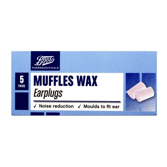 Boots Pharmaceuticals Muffle Wax Earplugs (5 Pairs)