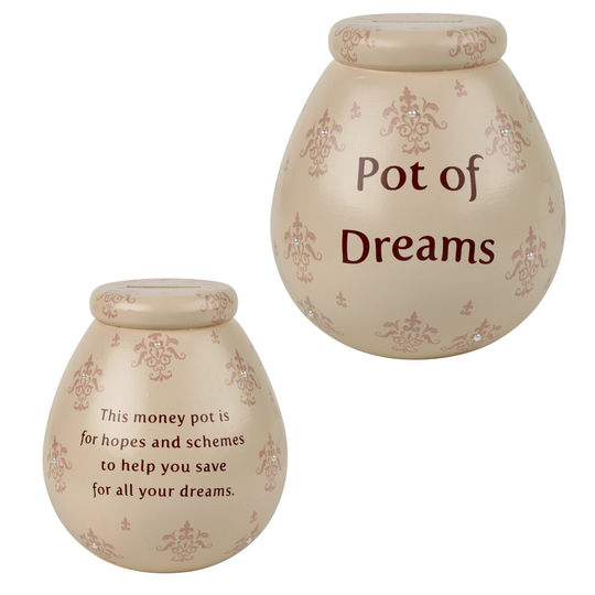Pot of Dreams Ceramic Smash Money Box - Fleur-De-Lys