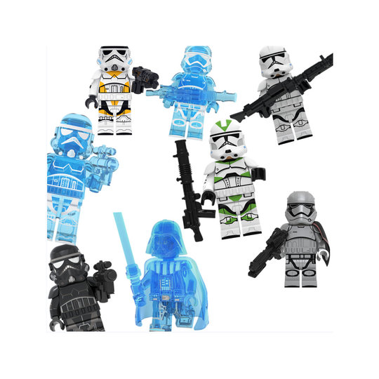 (KT1035 -No Box) Star Wars Clone Wars Fit Lego Minifigures Jesse Rex Cody Toy Collection