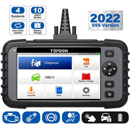 OBD2 Scanner TOPDON ArtiDiag500 Car Diagnostic Code Reader Check Engine ABS SRS Transmission