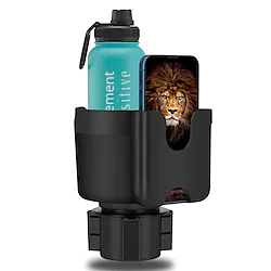 Suranew Car Cup Holder Expander Adapter (Adjustable) with Phone Holder Holds Most Car Cup Holder and Phones Compatible with Large 32/40 oz Bottles Big Drinks Mugs Lightinthebox