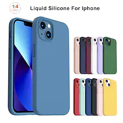 Phone Case Shockproof Liquid Silicone for iPhone14 Pro Max 13 12 11 Pro Max Mini X XR XS 8 7 Plus Case Gel Rubber Full Body Protection Anti-Shock Cover Case Lightinthebox