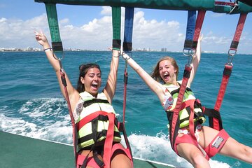 Cancun Ultimate Combo Tour: Snorkeling, Parasailing, Jet Ski with transportation