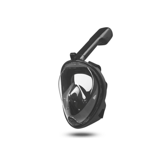 (Black, S/M) Full Face Snorkel Mask | Shallow Water Snorkel