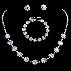 Women's Bridal Jewelry Sets Earrings Jewelry Silver For Wedding Festival Three-piece Suit Lightinthebox
