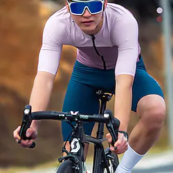 21Grams Men's Cycling Jersey Short Sleeve Bike Top with 3 Rear Pockets Mountain Bike MTB Road Bike Cycling Breathable Quick Dry Moisture Wicking Reflective Strips Red Purple Color Block Spandex Sports Lightinthebox