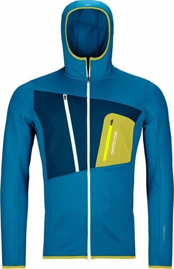Ortovox Outdoor Hoodie Fleece Grid Hoody M Heritage Blue 2XL