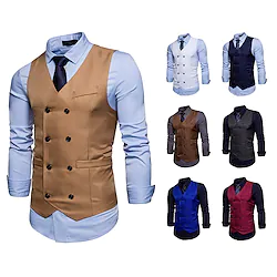 Gentleman Kingsman Vintage Movie / TV Theme Costumes Classical Retro Vintage Roaring 20s 1920s Elegant Masquerade Vest Waistcoat Outerwear Men's Adults' Costume Vintage Cosplay Event / Party Lightinthebox