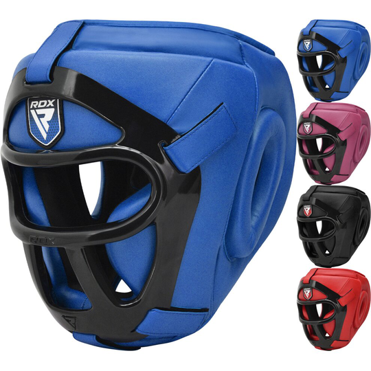 (Blue, Small) RDX Head Gear for Boxing MMA Protection Headgear
