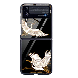 Phone Case For Samsung Galaxy Flip Z Flip 3 Flip Dustproof Shockproof Graphic PC Lightinthebox