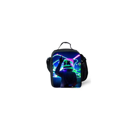 (4) Marshmello DJ thermal insulation rice bag school outdoor universal lunch box