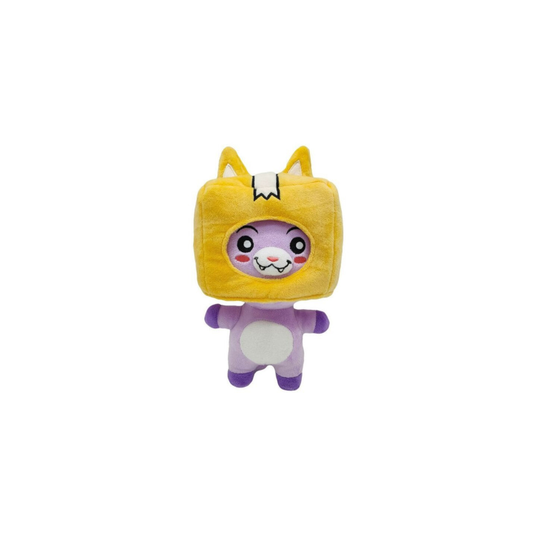 (1 Fox 25cm/9.8in) Lankybox Box Fox Rock Plush Toy Stuffed Doll Kids Gift