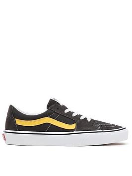 Vans UA SK8-Low - Grey/Yellow/White, Grey/Yellow/White, Size 6, Men