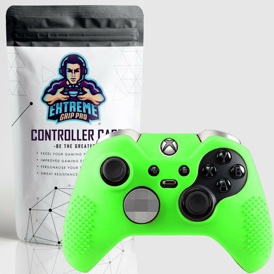 (Green) EGP Case Silicone Skin Grip Rubber Cover Protector for Xbox One ELITE Controller