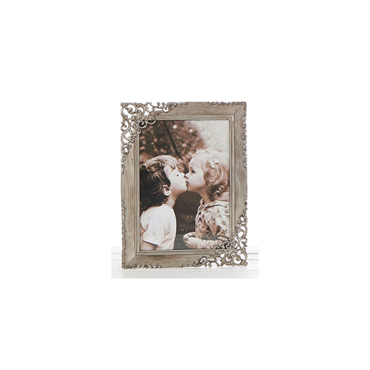 Vintage Style Ornate Rustic Metal Lace Photo Frame 5 x 7 New Boxed