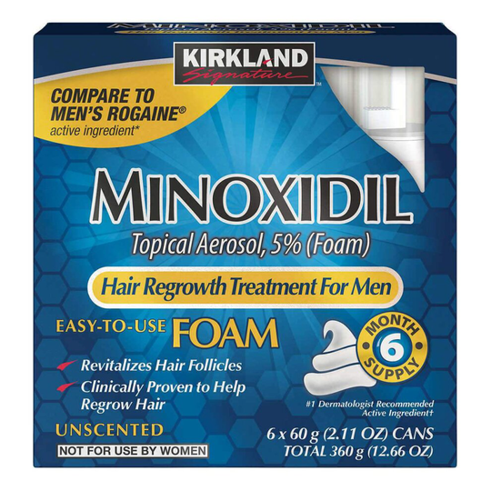 Kirkland Signature Minoxidil 5% Foam - 6 Month Supply