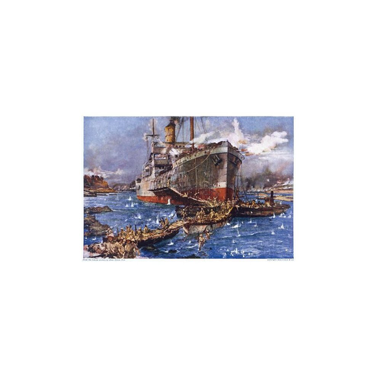 (A2 (42x59 cm) Fine Art Print) Wwi/Gallipoli/Hms Clyde (Fine Art Print)