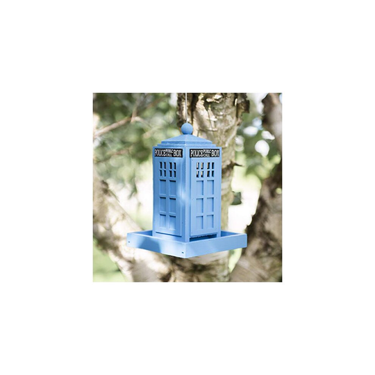 Hanging Wild Bird Feeders for the Garden | Blue Police Public Call Box