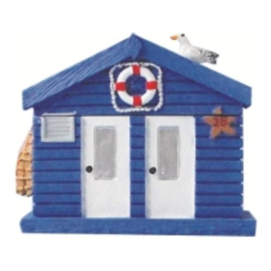 (Dark Blue) Trinket/Knick Knack/Whatnot Box - BEACH HUT