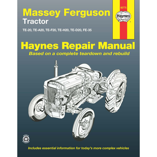 Massey Ferguson Tractor Haynes Repair Manual ~