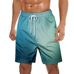 Men's Swim Trunks Swim Shorts Quick Dry Board Shorts Bathing Suit with Pockets Drawstring Swimming Surfing Beach Water Sports Gradient Printed Spring Summer Lightinthebox