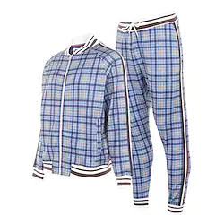 Men's Tracksuit Sweatsuit 2 Piece Full Zip Street Winter Long Sleeve Thermal Warm Breathable Soft Gym Workout Performance Running Sportswear Activewear Plaid Checkered Green Red Blue Lightinthebox